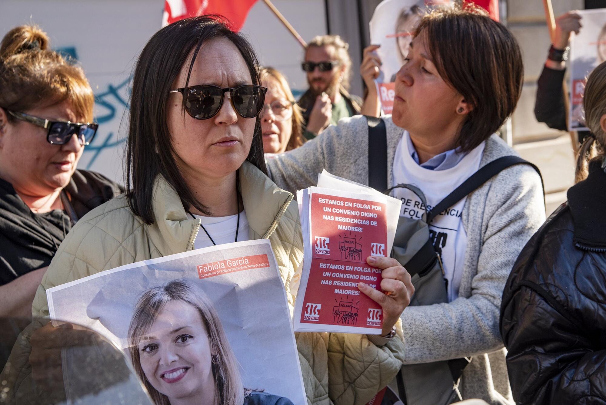 Escrache conselleira de política social Fabiola García y Feijoo Vigo - 6